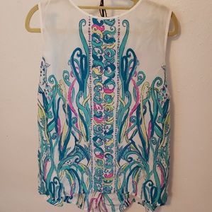 Lilly Pulitzer  Sleeveless silk xl to